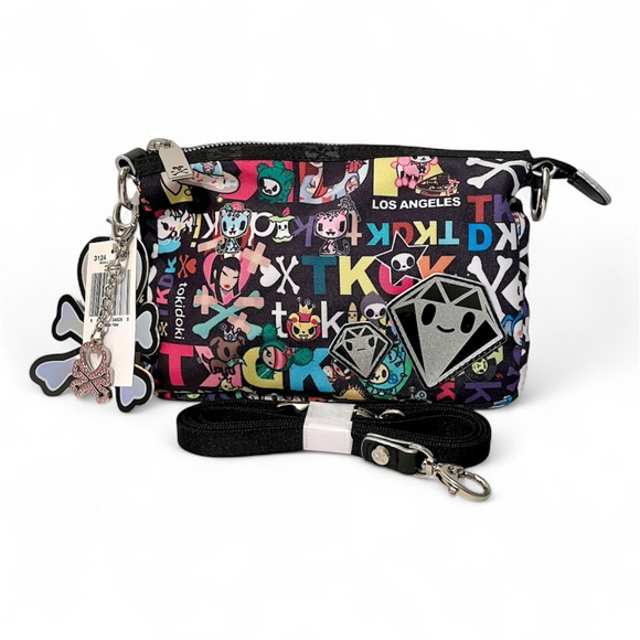 NEW Tokidoki Small Crossbody Bag w/ Purse Charm TKDK Los Angeles Rare HTF NWT - Picture 1 of 6